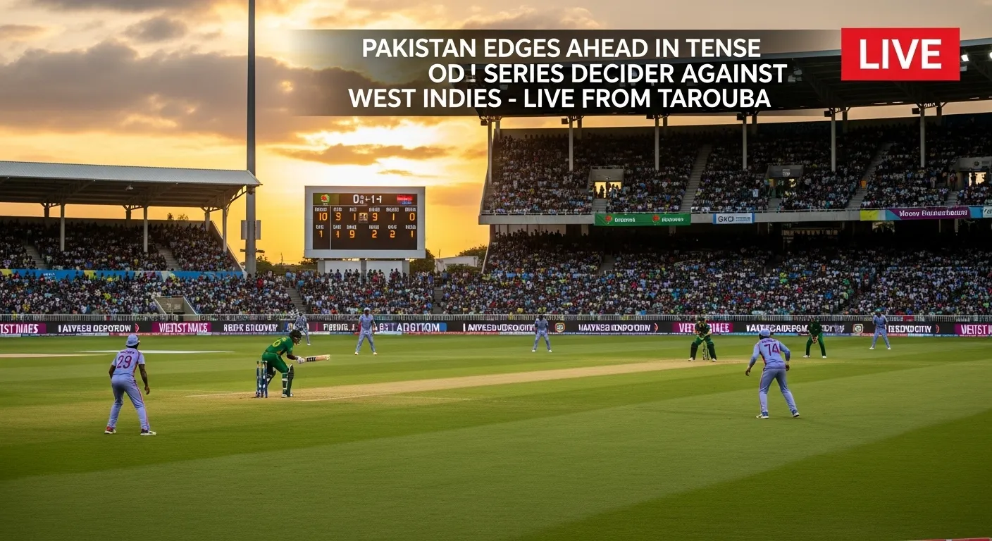 Pakistan Edges Ahead in Tense ODI Series Decider Against West Indies – Live from Tarouba